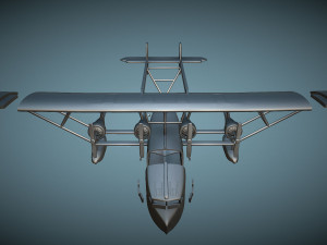 Sikorsky S-40 - 3D Printable Model Model do druku 3D