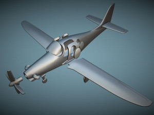 Lancair Evolution - 3D Printable Model Modèles 3D en vedette