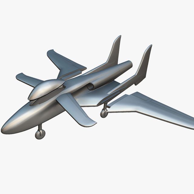 Scaled Composites 151 ARES - 3D Printable Model 3D 打印模型 .c4d .max .obj .3ds .fbx .stl .blend 
