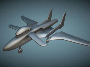 Scaled Composites 151 ARES - 3D Printable Model 3D Print Model