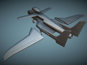 Scaled Composites 151 ARES - 3D Printable Model 3D 打印模型