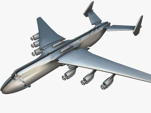 アントノフ An-225 Mriya - 3D 印刷可能モデル 3Dプリントモデル