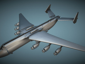 Antonov An-225 Mriya - 3D Printable Model Modello di stampa 3D