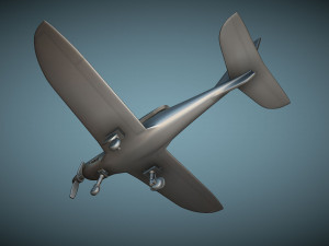 Shark Aero - 3D Printable Model Model Cetak 3D