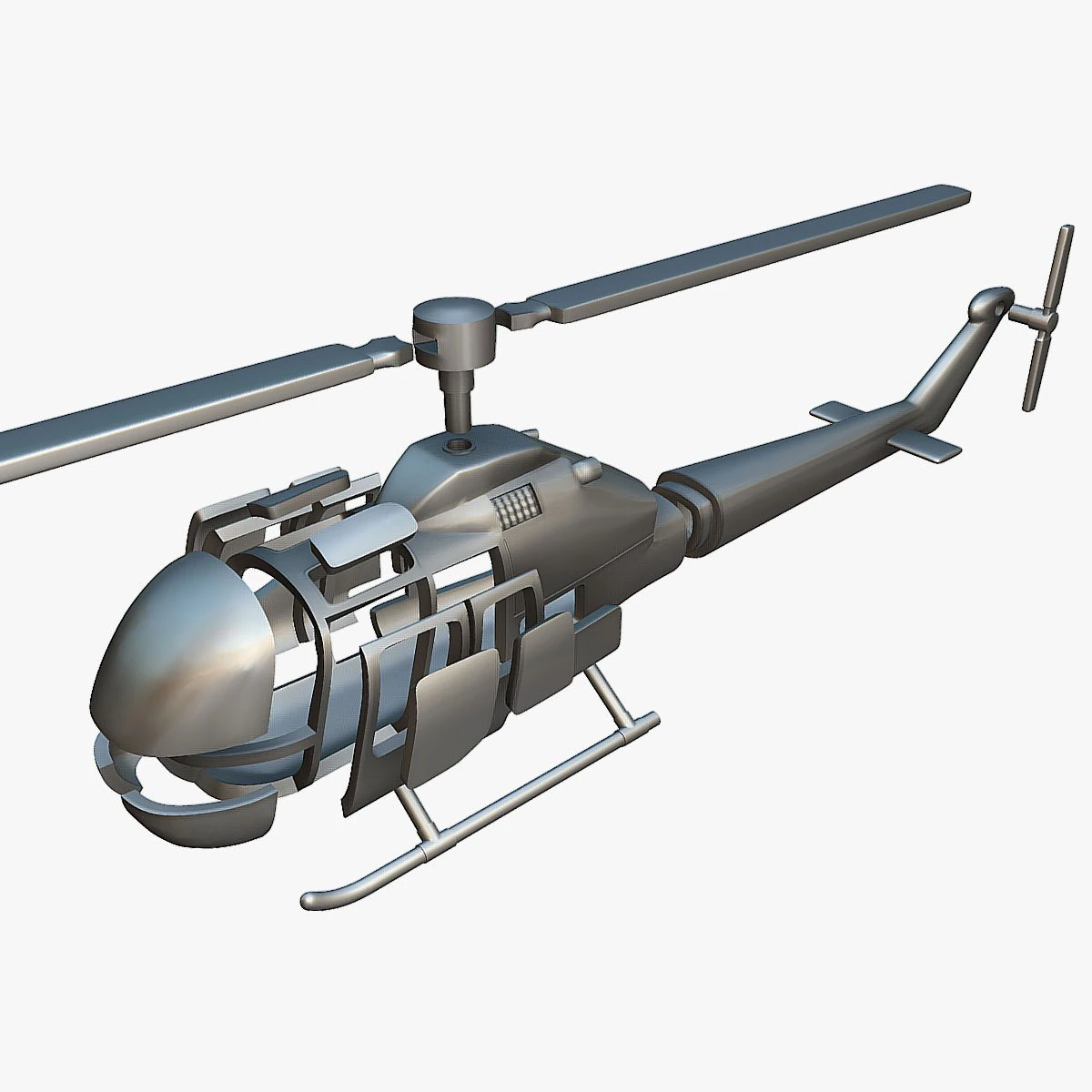 Fairchild Hiller FH-1100 - 3D Printable Model 3D Print Model .c4d .max .obj .3ds .fbx .stl .blend 