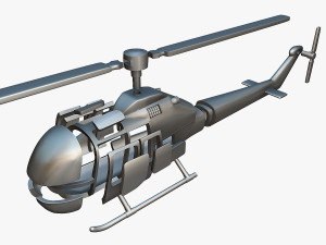 Fairchild Hiller FH-1100 - 3D Printable Model 3D Print Model
