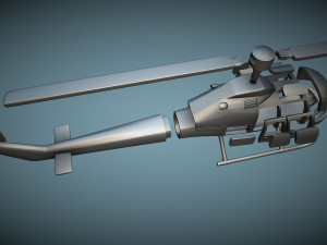 Fairchild Hiller FH-1100 - 3D Printable Model 3D Принт Модель