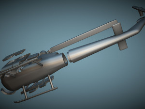 Fairchild Hiller FH-1100 - 3D Printable Model 3D Принт Модель