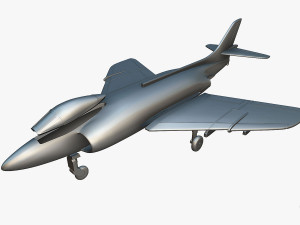 Supermarine Scimitar - 3D Printable Model Modelo de impresión 3D