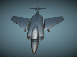 Supermarine Scimitar - 3D Printable Model 3D प्रिंट मॉडल