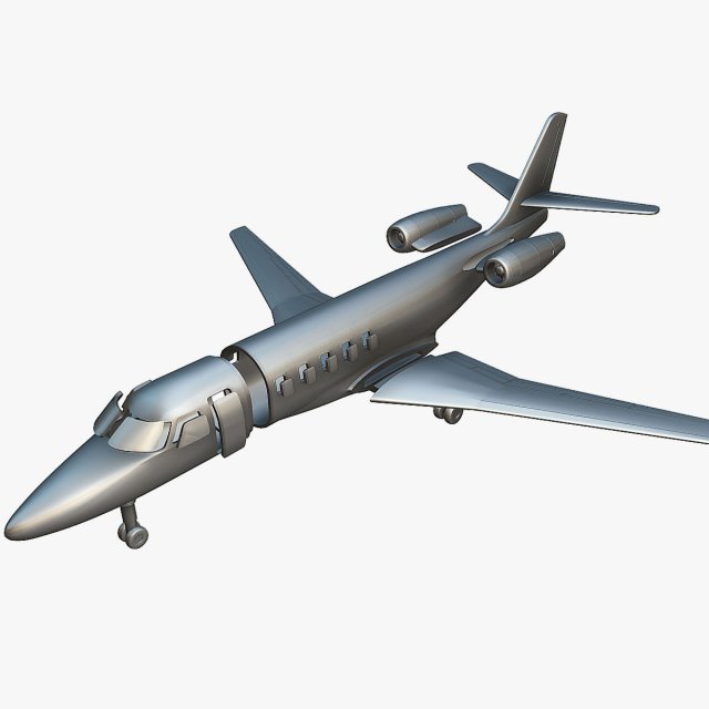 Gulfstream G100 - 3D Printable Model Modelo de impresión 3D .c4d .max .obj .3ds .fbx .stl .blend 