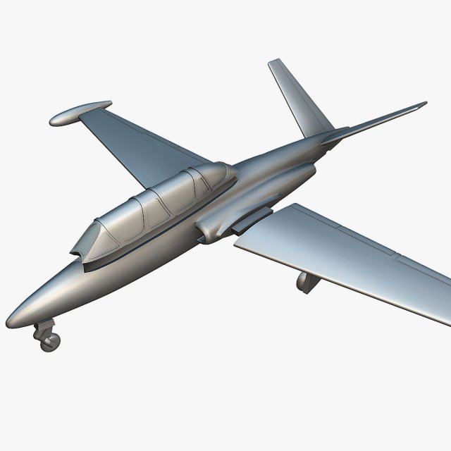 Fouga CM-170 Magister - 3D Printable Model Modèles 3D en vedette .c4d .max .obj .3ds .fbx .stl .blend 