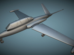 Fouga CM-170 Magister - 3D Printable Model Modèles 3D en vedette