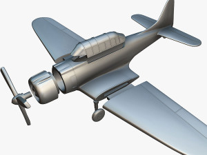 Douglas SBD Dauntless - 3D Printable Model Modèles 3D en vedette