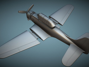 Douglas SBD Dauntless - 3D Printable Model 3D 프린트 모델