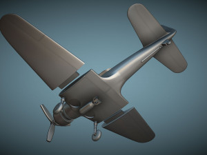 Douglas SBD Dauntless - 3D Printable Model 3D 프린트 모델