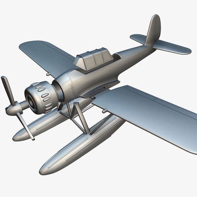 Arado Ar-196 - 3D Printable Model 3D 打印模型 .c4d .max .obj .3ds .fbx .stl .blend