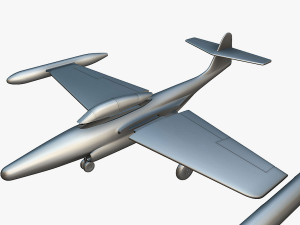 Northrop F-89D Scorpion - 3D Printable Model 3D Print Model