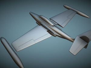 Northrop F-89D Scorpion - 3D Printable Model 3D-Druckmodell