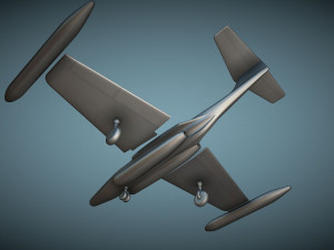 Northrop F-89D Scorpion - 3D Printable Model 3D-Druckmodell