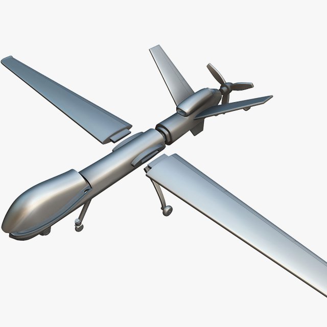 General Atomics MQ-9 Reaper - 3D Printable Model Modello di stampa 3D .c4d .max .obj .3ds .fbx .stl .blend 