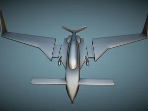 Rutan Model 61 Long-EZ - 3D Yazdırılabilir Model 3D Baskı Modeli