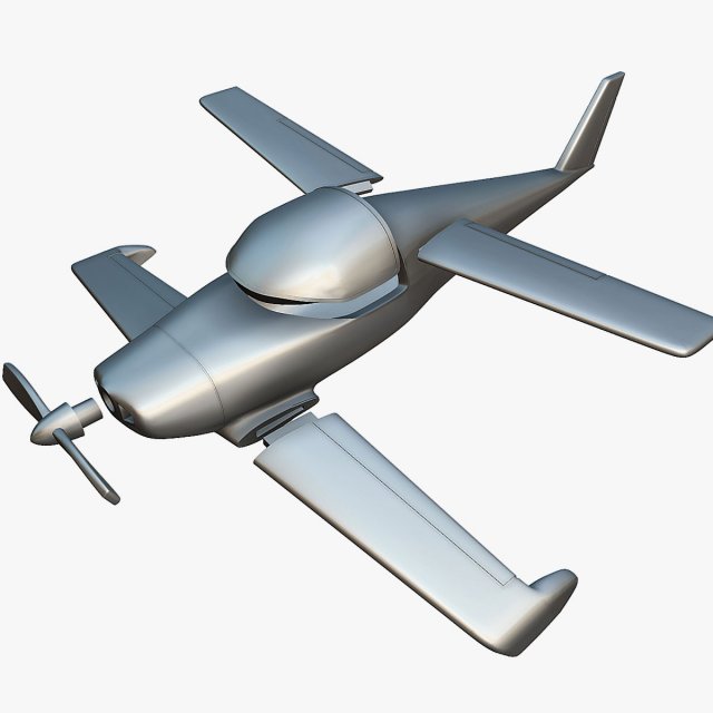 Rutan Model 54 Quickie Q2 - 3D Printable Model 3D Принт Модель .c4d .max .obj .3ds .fbx .stl .blend 