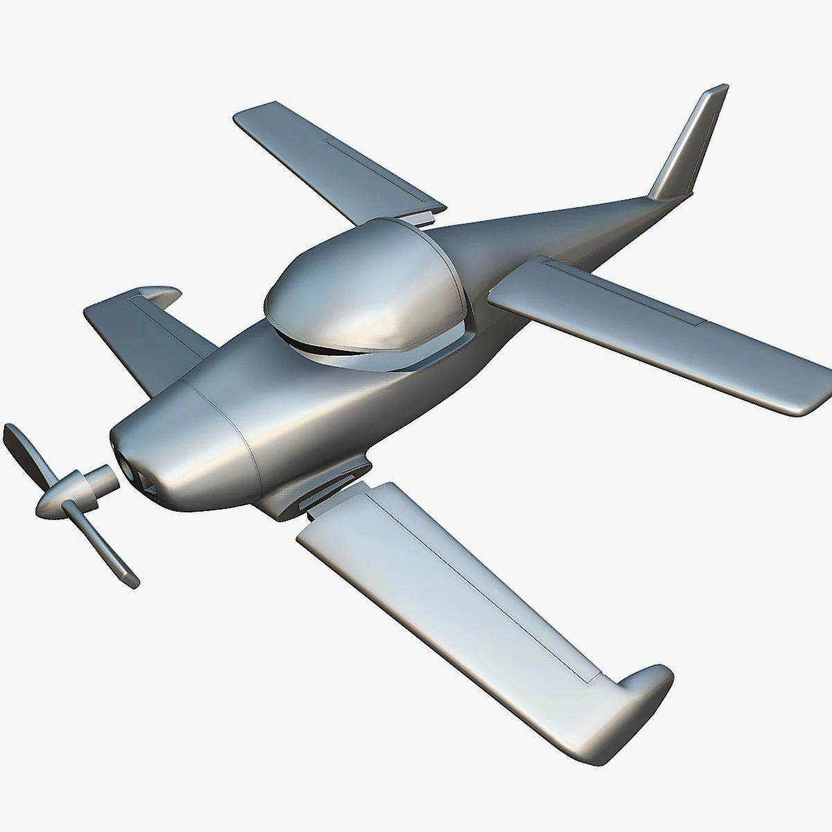 Rutan Model 54 Quickie Q2 - 3D Printable Model 3D Print Model .c4d .max .obj .3ds .fbx .stl .blend 