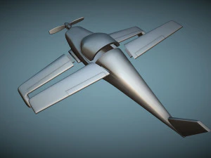 Rutan Model 54 Quickie Q2 - 3D Printable Model 3D Print Model