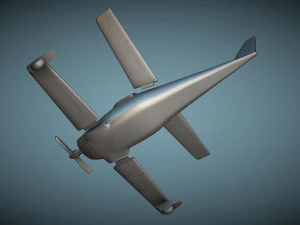 Rutan Model 54 Quickie Q2 - 3D Printable Model 3D Print Model