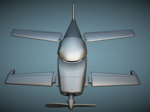 Rutan Model 54 Quickie Q2 - 3D Printable Model 3D Принт Модель