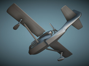 Republic RC-3 Seabee - 3D Printable Model 3D Baskı Modeli