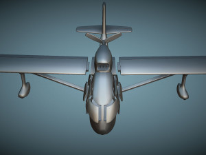 Republic RC-3 Seabee - 3D Printable Model 3D Baskı Modeli