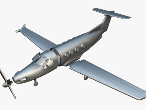 Pilatus PC-12 - 3D Printable Model 3D Print Model