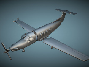 Pilatus PC-12 - 3D Printable Model 3D Print Model