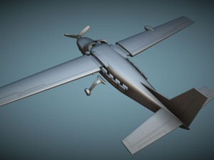Cessna 208A Caravan - 3D Printable Model 3Dプリントモデル
