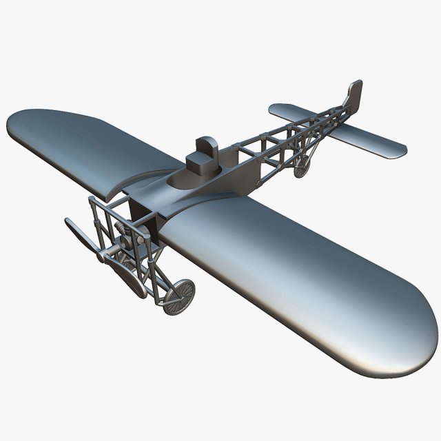 Bleriot XI - 3D Printable Model 3D Принт Модель .c4d .max .obj .3ds .fbx .stl .blend 