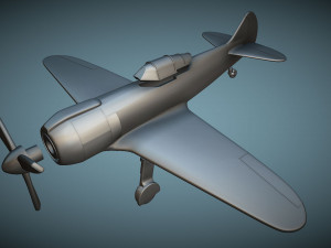 Lavochkin La-5FN - 3D Printable Model Modèles 3D en vedette