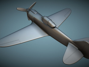 Lavochkin La-5FN - 3D Printable Model Modèles 3D en vedette