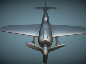 Lavochkin La-5FN - 3D Printable Model Modèles 3D en vedette