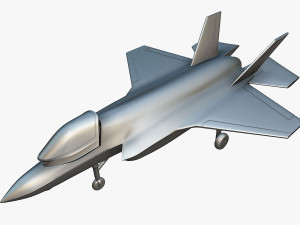 Lockheed Martin F-35B Lightning II - 3D Printable Model Modèles 3D en vedette