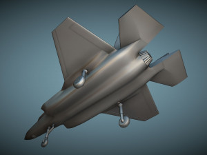 Lockheed Martin F-35B Lightning II - 3D Printable Model Modelo de Impressão 3D