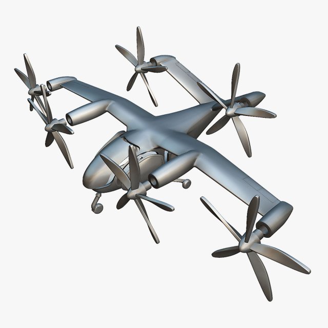 Joby Aviation S4 - 3D Printable Model Modelo de Impressão 3D .c4d .max .obj .3ds .fbx .stl .blend 