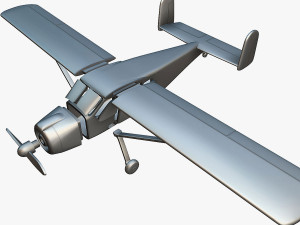 Max Holste MH1521 Broussard - 3D Printable Model 3D Print Model