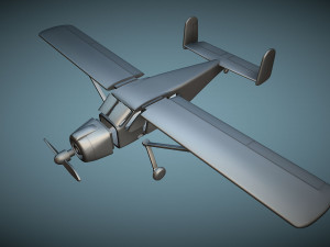 Max Holste MH1521 Broussard - 3D Printable Model 3D Druckmodell