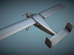 Max Holste MH1521 Broussard - 3D Printable Model 3D Druckmodell