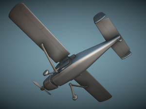 Max Holste MH1521 Broussard - 3D Printable Model 3D Druckmodell