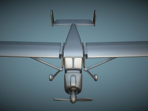 Max Holste MH1521 Broussard - 3D Printable Model 3D Druckmodell