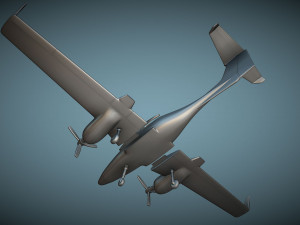 Diamond DA42 Twin Star - 3D Printable Model 3Dプリントモデル