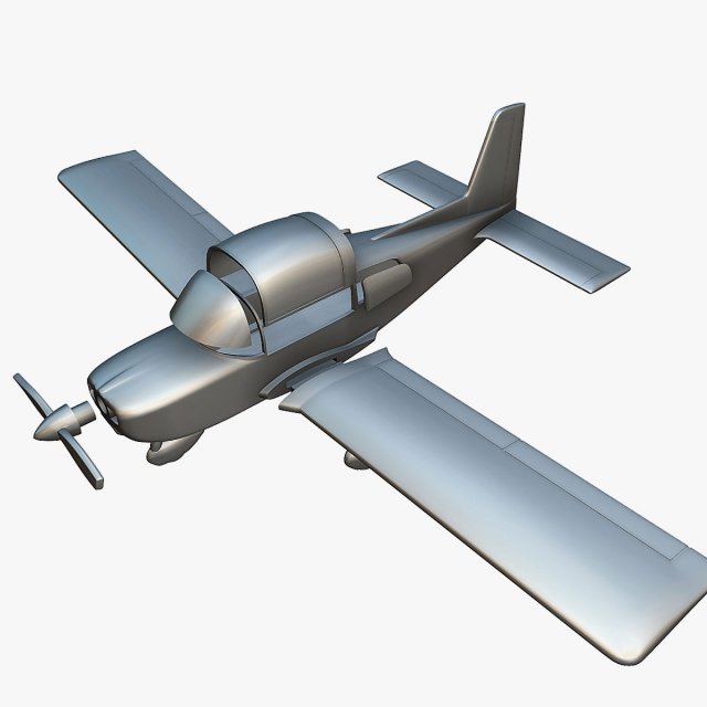Grumman AA-5B Tiger - 3D Printable Model 3D Принт Модель .c4d .max .obj .3ds .fbx .stl .blend 